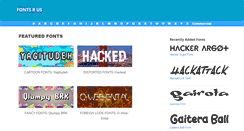 Desktop Screenshot of fontsrus.com